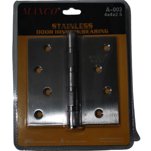 MAXCO DOOR HINGE SS 4X4 MAXCO DOOR HINGE SS 4X4