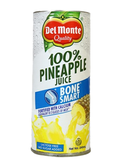 (Case) DEL MONTE 100% PINEAPPLE BSMART 240ML