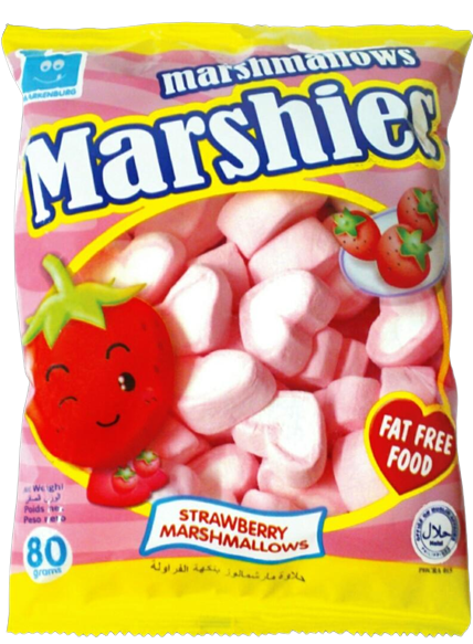 (Case) MARSHIES MALLOWS STRAW 80G (Case) MARSHIES MALLOWS STRAW 80G