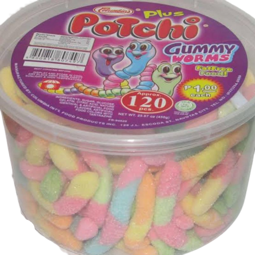 (Case) POTCHI G-WORMS 120'S JAR (Case) POTCHI G-WORMS 120'S JAR