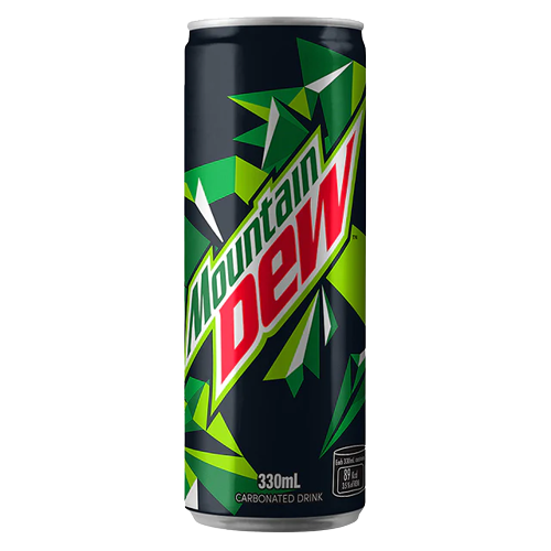 (Case) MOUNTAIN DEW IN CAN 330ML. (Case) MOUNTAIN DEW IN CAN 330ML.