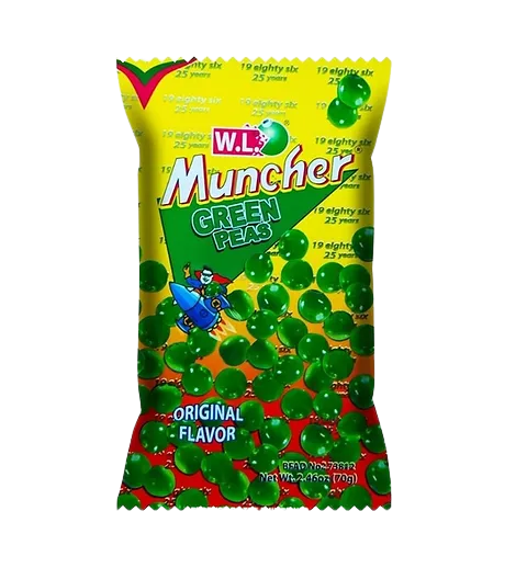 (Case) MUNCHER GREEN PEAS ORIG 100G (Case) MUNCHER GREEN PEAS ORIG 100G