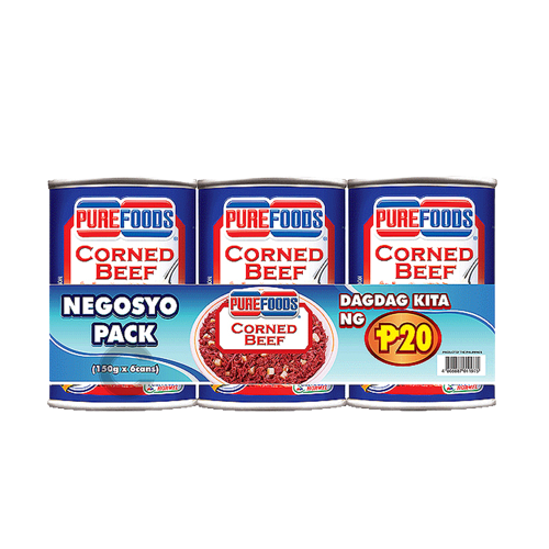 PUREFOODS CORNBEEF N.PACK 150GX6'S PUREFOODS CORNBEEF N.PACK 150GX6'S