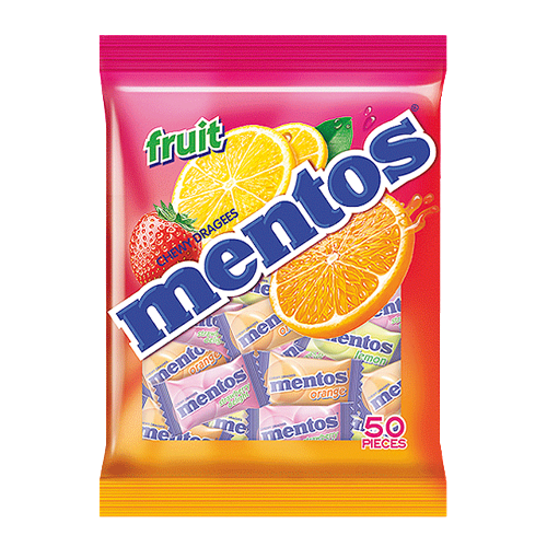 (Case) MENTOS FRUIT CD 50'S