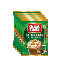 GREAT TASTE  SUPREME TOFFEE HAZELNUT 26G 5'S