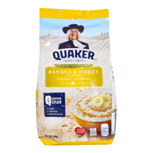 QUAKER BANANA&HONEY INSTANT OATMEAL 500G.