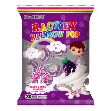 RACKEY RAINBOW GRAPES&MILK 30'S