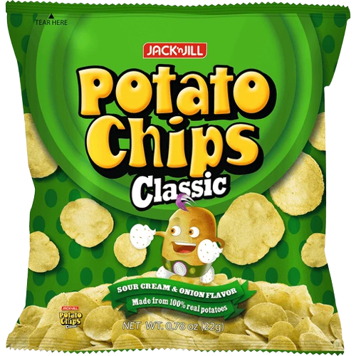 JNJ POT.CHIPS CLSSC SOUR CREAM 22G