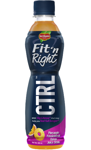 DEL MONTE FIT N'RIGHT PINEAPPLE PASSION FRUIT 330ML