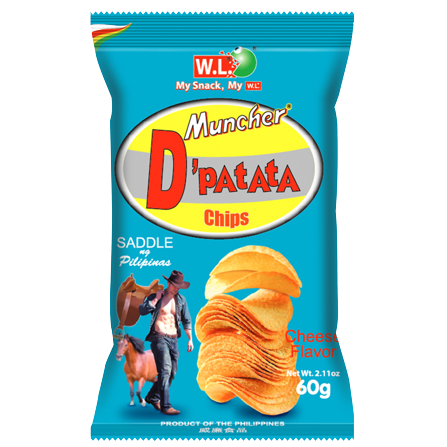 D' PATATA CHIPS CHEESE 60G