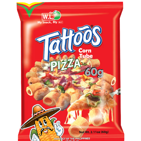 TATTOOS PIZZA 60G TUBE