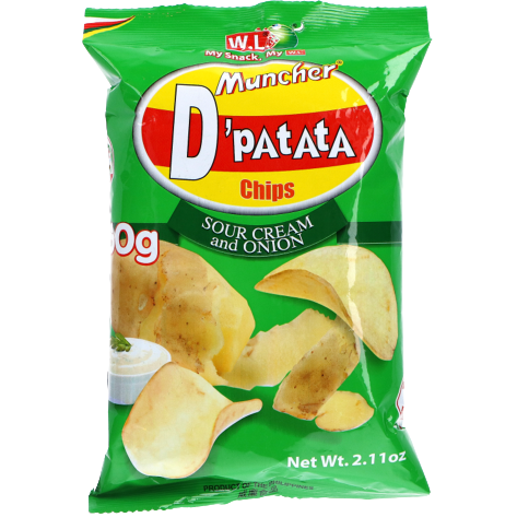 MUNCHER D'PATATA SOUR&CREAM 60G