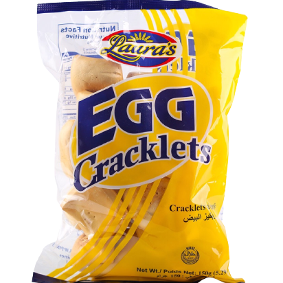 LAURAS EGG CRACKLETS 150G