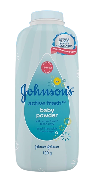 JOHNSON'S BABY POWDER ACTVE FRESH 100G 79620544