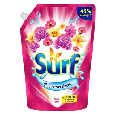 SURF LIQ DET ROSE FRESH POU 4X2.5L
